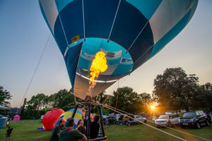 Oswestry's Balloon Festival returned over the weekend. Picture: Graham Mitchell.