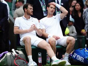 Supporting image for story: Andy and Jamie Murray beaten in emotional Centre Court doubles clash