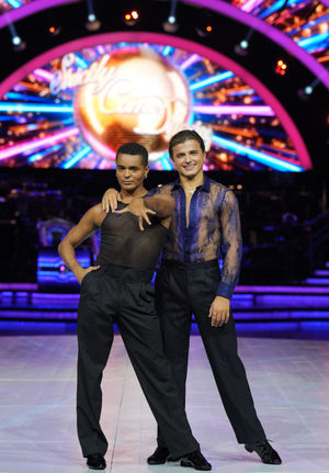 Layton Williams (left) and Nikita Kuzmin, during the Strictly Come Dancing - The Live Tour launch, at Utilita Arena, Birmingham. Picture date: Thursday January 22, 2026. 