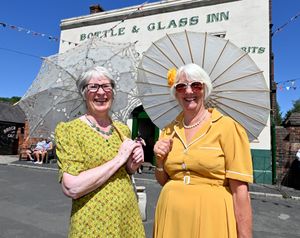 DUDLEY COPYRIGHT NATIONAL WORLD TIM THURSFIELD -12/07/251940's event at Black Country Living Museum.Pat Jenkins and Elaine Chaplin.