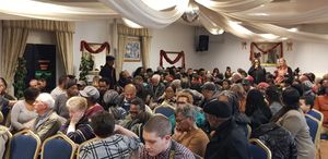 The room was full to standing room-only for the visit of David Lammy