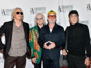 Supporting image for story: REM reunite at Songwriters Hall of Fame ceremony