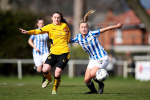 New Wolves Women signing Georgia Marshall in action for Huddersfield. (Image by Jack Thomas/WWFC via Getty)