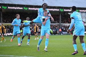 Supporting image for story: Mat Sadler hails Ryan Finnigan after his double in Walsall's 4-2 win at Newport