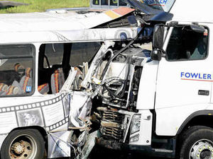 Supporting image for story: Lorry driver dies after M5 bus crash horror