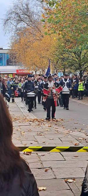 Remembrance Sunday in Rugeley. Photo: Sue Childs