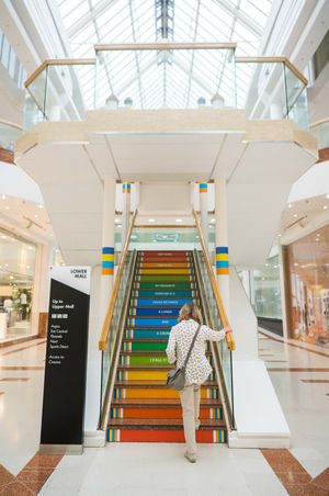 Merry Hill has set up its own pop-up stadium.