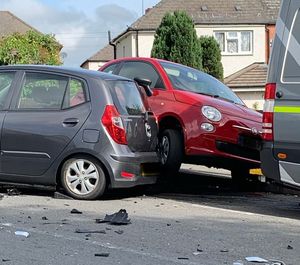 The aftermath of the crash. Photo: @KennettPhoto