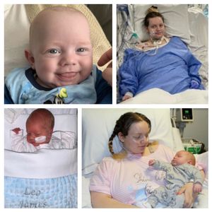 Ellie could not hold Leo properly for two months she was ill with Covid