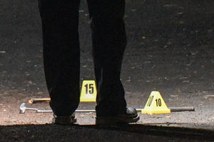 A golf putter was among the evidence. Photo: SnapperSK