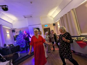 Vocalist James Hadley soon had the ladies up dancing with his great selection of songs.