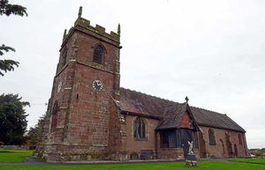 Church feature on St Michael's Church in Lilleshall