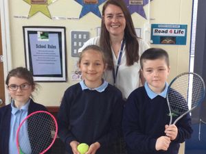 Supporting image for story: Shropshire pupils enjoy 'smashing' chat with tennis stars