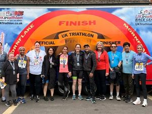 Staff from the Children's Department at Sandwell and West Birmingham nHS Trust took part in a triathlon for charity.