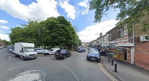 Existing parking problems in Dunstall Road, Wolverhampton, opposite the proposed new shop. Pic: Google Maps. Permission for reuse for all LDRS partners.