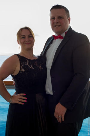 Cruise food helped the couple pile on the pounds