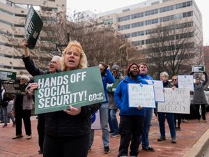 Demonstrators in Baltimore