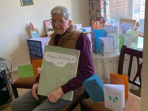 Bernhard celebrating his 102nd birthday