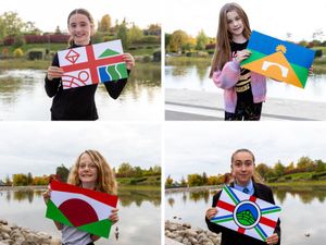 Supporting image for story: Residents invited to help choose official flag for Telford and Wrekin after four designs by schoolchildren shortlisted