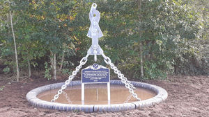 The commemorative sculpture