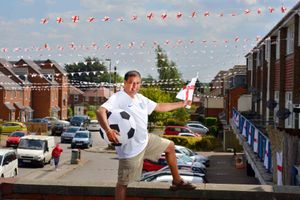 Spring Lane, in Walsall, has gone England crazy! Harjit Singh and Jodie Kaur run the local NISA store and organised for an outdoor party with TV and also covered the street in bunting