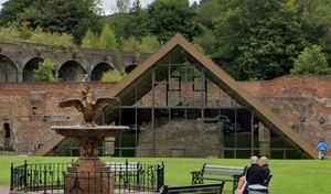 The tent structure has protected the Old Furnace since 1981. Picture: Google Maps (2024)