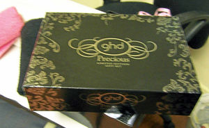 A set of straighteners found by officers