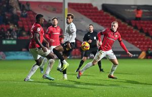 Ryan Stirk on the ball for the Saddlers 