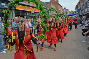 The procession saw a wide range of colours and costumes