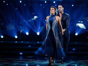 Supporting image for story: Kym Marsh becomes tearful after Strictly dance in memory of baby boy