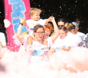The Acorns Bubble Rush at Walsall Arboretum.