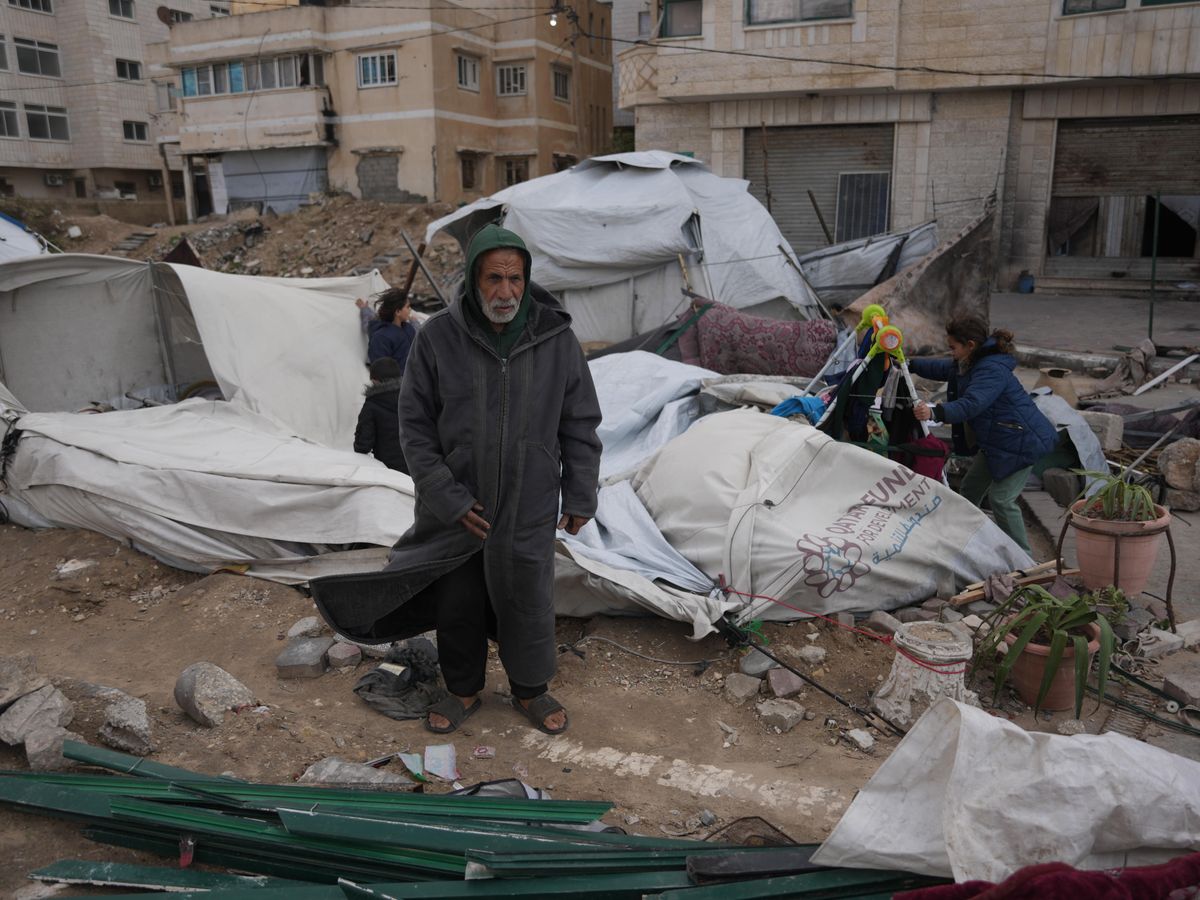 Rain floods camps for displaced Palestinians in Gaza