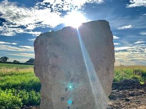 Supporting image for story: Shropshire standing stone memorial built for Covid-19 victims and their families