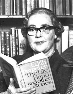 1965: Edith Pargeter, the Shropshire author, with her book The Lily Hand and Other Stories. She was awarded a gold medal in Prague for her contribution to the friendship and co-operation between Czechoslovakia and Britain. 