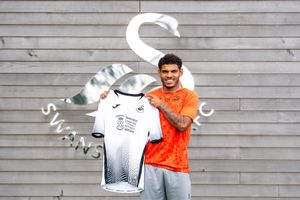 Gibbs-White has joined Swansea on loan (Photo credit: Swansea City AFC)