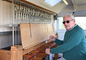 Trevor Workman playing the Bournville Carillon.