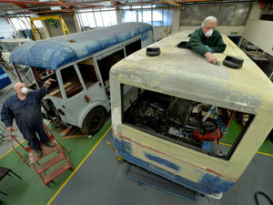 Supporting image for story: Rare 1988 minibus being restored in Black Country