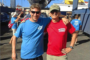 Rowers Steve Harpin and Christophe Legeais