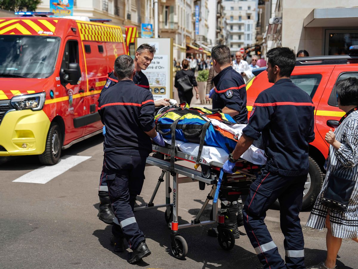 Palm tree falls on pedestrian at Cannes Film Festival