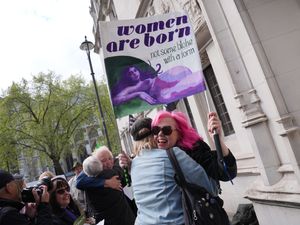 Campaigners celebrate outside court