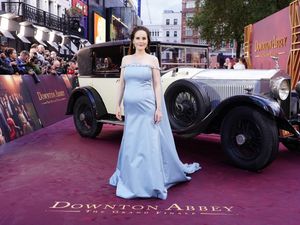 Supporting image for story: Michelle Dockery reveals she is pregnant with first child at Downton premiere