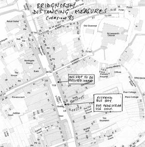 The new plans show the only change to be the repositioning of the bus stop