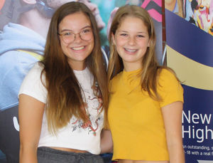 GCSE results day at Newport Girls' High School