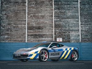 Supporting image for story: Seized Ferrari 458 supercar pressed into service by Czech police