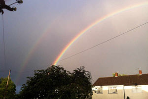 Linda Phillips' double rainbow photo