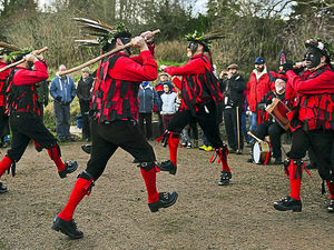 Supporting image for story: Watch: Wassail event wakes up Telford orchard