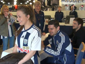 Supporting image for story: Players visit in Easter treat for West Brom fans