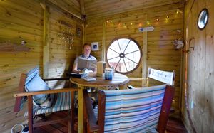 David Stocks, from Walsall, created the shed as a writer's retreat.