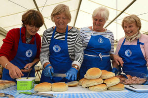 Supporting image for story: Shrewsbury Flower Show 2016: Hospital League of Friends feeding the hard working staff