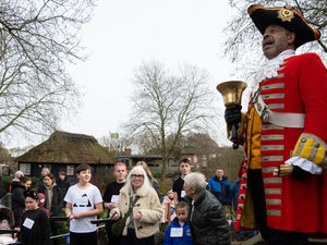 Supporting image for story: Stafford’s pancake race serves up community spirit at Victoria Park
